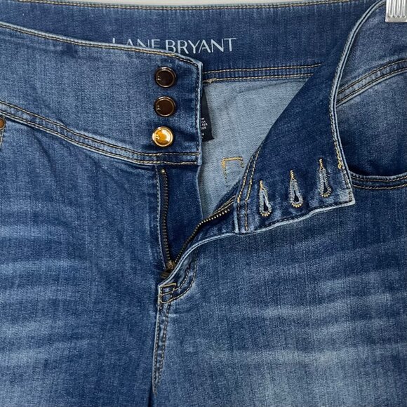 Lane Bryant Jeans Womens 18 Blue High Rise Super Stretch Skinny - Picture 5 of 9